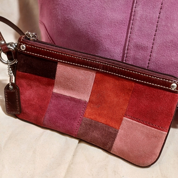 Coach suede satchel and wristlet - Picture 5 of 13